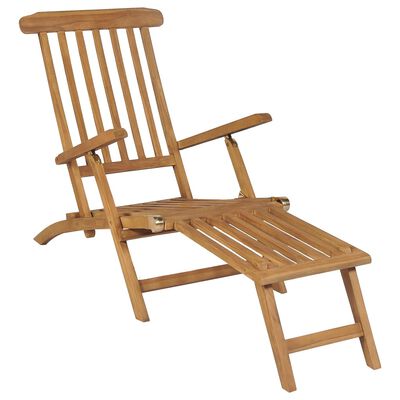 vidaXL Terasos kėdės su pakojomis, 2vnt., tikmedžio medienos masyvas