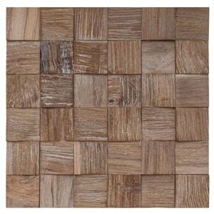 vidaXL Sieninė panelė 11 vnt. Natūrali 30 x 30 x 2 cm