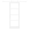 vidaXL Slankios durys ORKDAL Balta ir juoda 78 x 202 cm