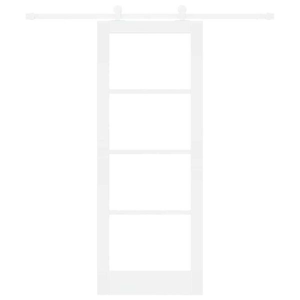 vidaXL Slankios durys ORKDAL Balta ir juoda 78 x 202 cm