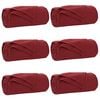 vidaXL Mesti antklodės 6 vnt. Bordo raudona 270 x 240 cm 5.08 Flysas