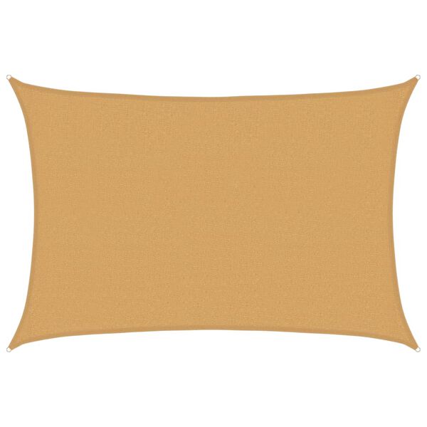 vidaXL Burė nuo saulės, smėlio, 2,5x3,5m, HDPE, 160g/m&sup2;, stačiakampė