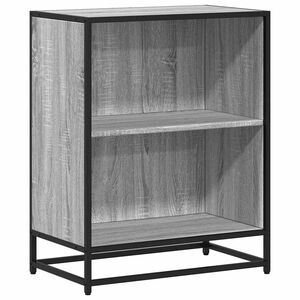 vidaXL knygų spintelė Pilka Sonoma 60x35x76 cm Engineered Wood