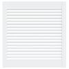 vidaXL Spintelės durelės, baltos, 61,5x59,4cm, pu&scaron;is, žaliuzių dizaino