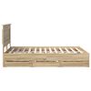 vidaXL Lovos rėmas Sonoma ąžuolas 150 x 200 cm Inžinerinė mediena