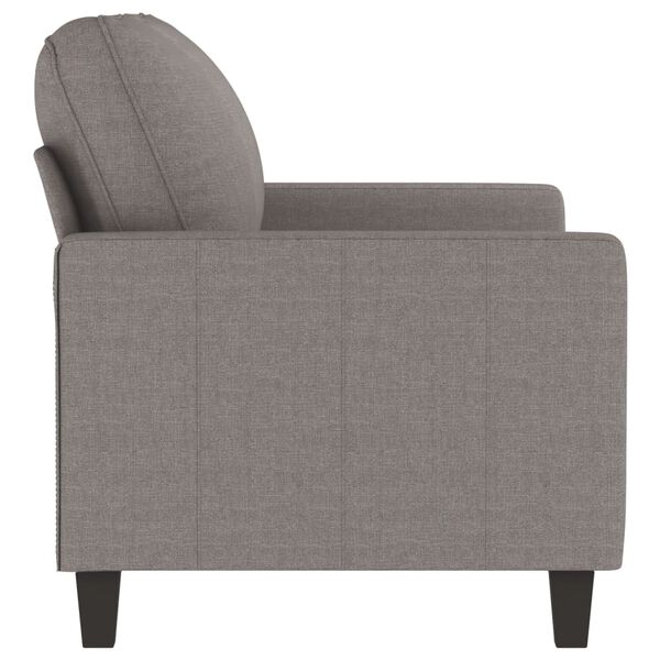 vidaXL Dvivietė sofa, taupe spalvos, 120cm, audinys