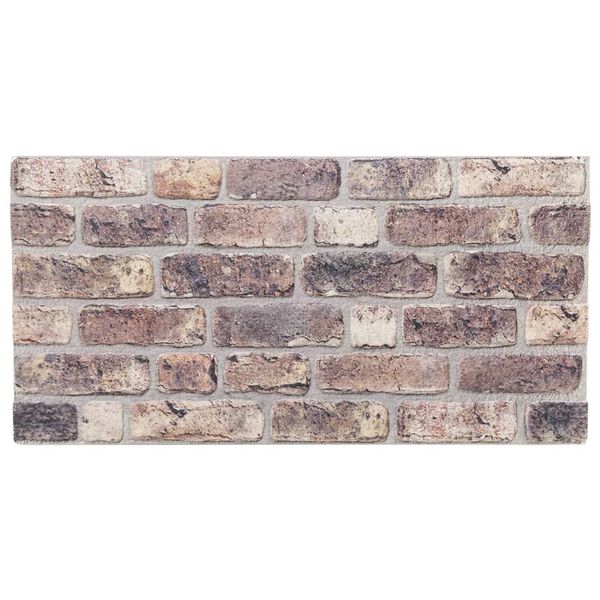 vidaXL 3D Sienų plokštės, 10vnt., tamsiai rudos spalvos, 100x50cm, EPS