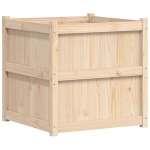 vidaXL Sodo lovelis, 70x70x70cm, pu&scaron;ies medienos masyvas