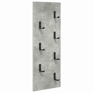 vidaXL Prikabinamas paltas su saugykla Betono pilka 30 x 1,5 x 80 cm