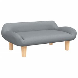 vidaXL Vaikiška sofa, šviesiai pilkos spalvos, 70x40x24cm, audinys