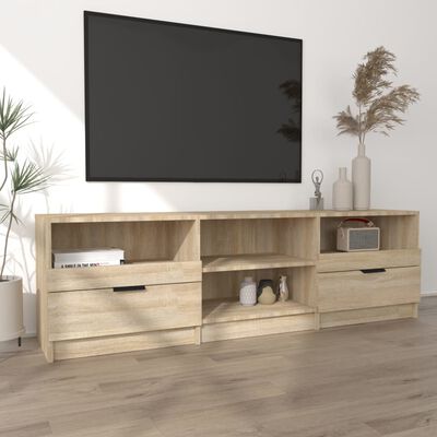 vidaXL Televizoriaus spintelė, ąžuolo, 150x33,5x45cm, apdirbta mediena