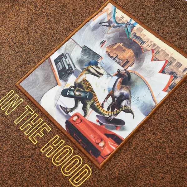 Vaiki&scaron;ki mar&scaron;kinėliai ilgomis rankovėmis, smėlio mi&scaron;inys, 128 dydžio