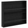 vidaXL Žurnalų stovas Juodas ąžuolas 80 x 12 x 70 cm Apdirbta mediena