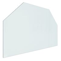 vidaXL Židinio stiklo plokštė, 80x50cm, šešiakampė