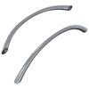 vidaXL Rankena 2 vnt. Sidabro 107 x 3.6 x 23 mm Nerūdijantis Plienas