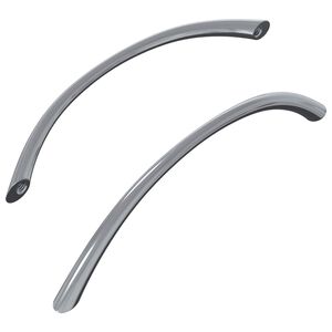vidaXL Rankena 2 vnt. Sidabro 107 x 3.6 x 23 mm Nerūdijantis Plienas
