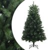 vidaXL Dirbtinė Sulankstoma Kalėdų Eglutė 150 cm PVC ir metalas Žalia