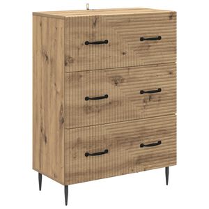 vidaXL Stalčių spintelė 66 x 34,5 x 89,5 cm Apdirbta mediena