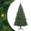 vidaXL Dirbtinė Kalėdų eglutė Žalia 210 cm PVC ir Plienas ir Plastikas