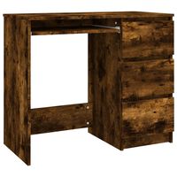 vidaXL Rašomasis stalas, dūminio ąžuolo spalvos, 90x45x76cm, mediena