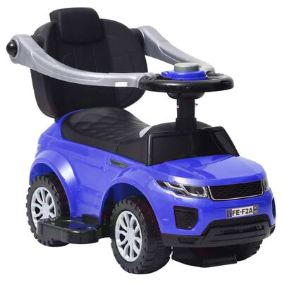 vidaXL Paspiriamas vaikiškas automobilis, mėlynos spalvos