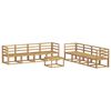 vidaXL Lauko sofos komplektas 9 pcs Balta 59 x 59 x 37 cm