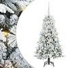 vidaXL Dirbtinė Sulankstoma Kalėdų Eglutė Balta 120 cm PE ir PVC