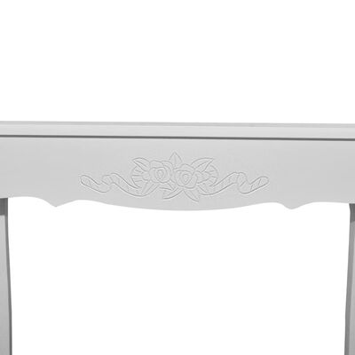 vidaXL Kosmetinis konsolinis staliukas, baltas