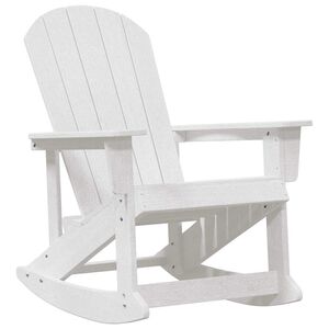 vidaXL Adirondack supama kėdė Balta HDPE