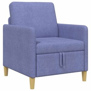 vidaXL Sofa su saugojimo vieta Džinsinės mėlynos 72 x 78 x 87 cm