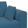 vidaXL Aksominė sofa su pagalve 3 pcs Mėlyna 208 cm Aksomas
