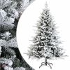 vidaXL Dirbtinė Sulankstoma Kalėdų Eglutė 120 cm PVC ir metalas