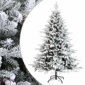 vidaXL Dirbtinė Sulankstoma Kalėdų Eglutė 120 cm PVC ir metalas