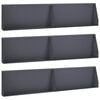vidaXL Sienelė 6 vnt. 100 x 12 x 30 cm Plienas Antracito