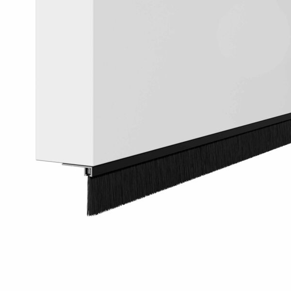 vidaXL Sukabinamų durų &scaron;epetėlių sandarikliai 2 pcs Juoda 100 cm