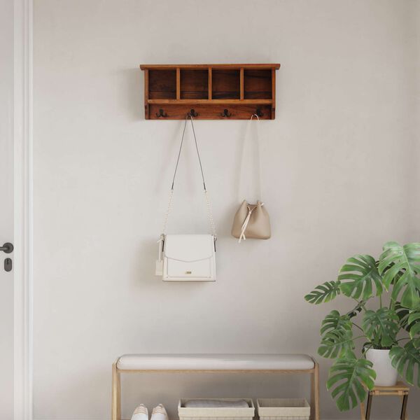 vidaXL Kabykla Ruda 70 x 11 x 27 cm Kietas mahonio mediena