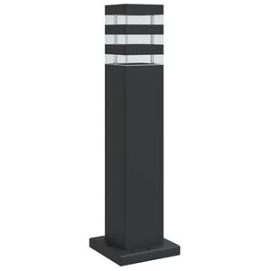 vidaXL Lauko &scaron;viestuvas, juodos spalvos, 50cm, aliuminis