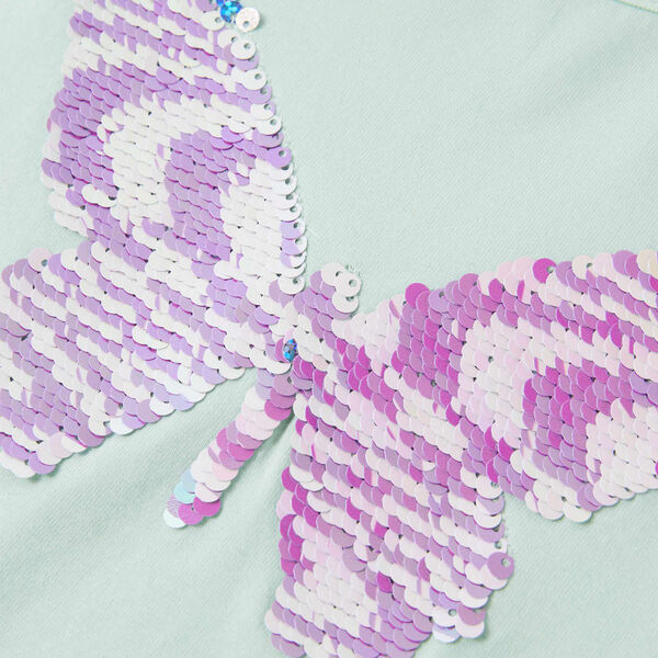 Vaikiški marškinėliai trumpomis rankovėmis, mėtiniai, 104 dydžio