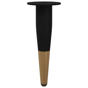 vidaXL Baldų kojelės 2 vnt. Juodas ir auksinis &Oslash; 40 x 98 mm Geležis