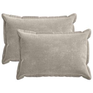 vidaXL Pagalvėlės užvalkalas 2 pcs HOUTEN &Scaron;viesiai pilka 50 x 75 cm