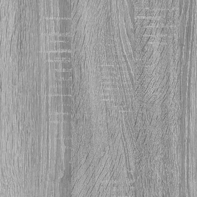 vidaXL Praustuvo spintelė su praustuvu, pilka ąžuolo, mediena