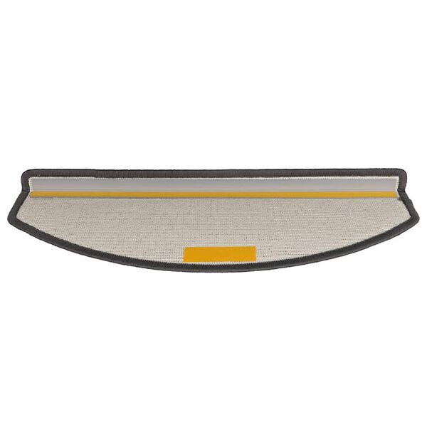 vidaXL Laiptų kilimėliai, 30 vnt., 65x24x4 cm, tamsiai pilki, pusapvaliai, dideli