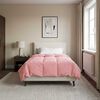 vidaXL Pilna metų antklodė Tik&scaron;tas Rožinė 140 x 220 cm Mikropluo&scaron;tas