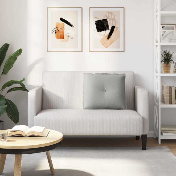 vidaXL Apsaugos Pagalvė &Scaron;viesiai pilka 60 x 50 cm Mikropluo&scaron;to audinys