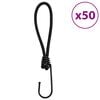 vidaXL Bungee virvelės su kabliukais, 50vnt., 17cm