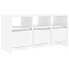vidaXL Televizoriaus spintelė, balta, 102x37,5x52,5cm, MDP, blizgi