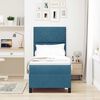 vidaXL Kiemas lova su čiužiniu Tamsiai mėlyna 80 x 200 cm audinys