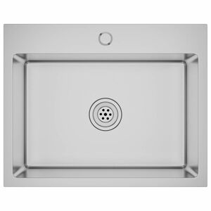 vidaXL Virtuvės plautuvė, rankų darbo, nerūdijantis plienas