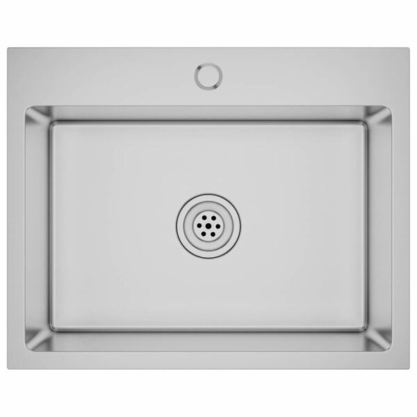 vidaXL Virtuvės plautuvė, rankų darbo, nerūdijantis plienas