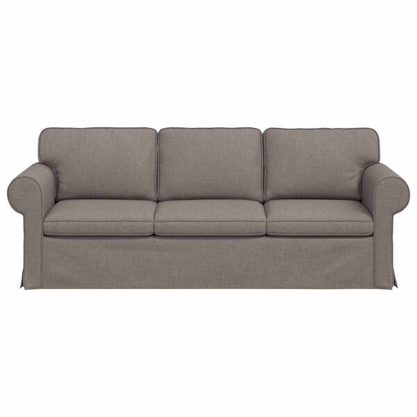vidaXL Sofa 180cm Taupe Metalas